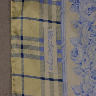 Bufanda de seda vintage de Burberry con