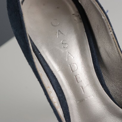 Chaussures Casadei en daim bleu