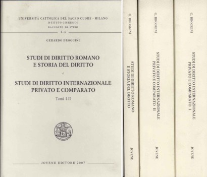 Studi di diritto romano e storia del diritto. Studi di diritto internazionale privato e comparato (2 Volumi)