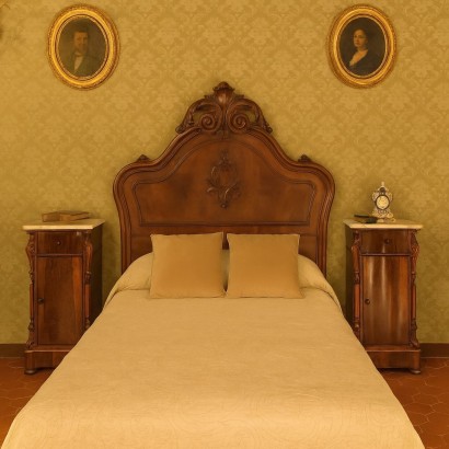 Pair of bedside tables, Pair of Louis Philippe bedside tables