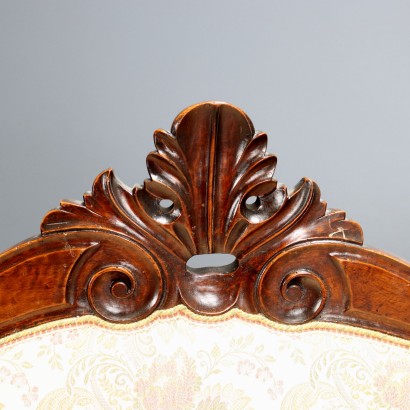 19th century walnut sofa, Louis Philippe walnut sofa