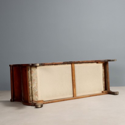 19th century walnut sofa, Louis Philippe walnut sofa