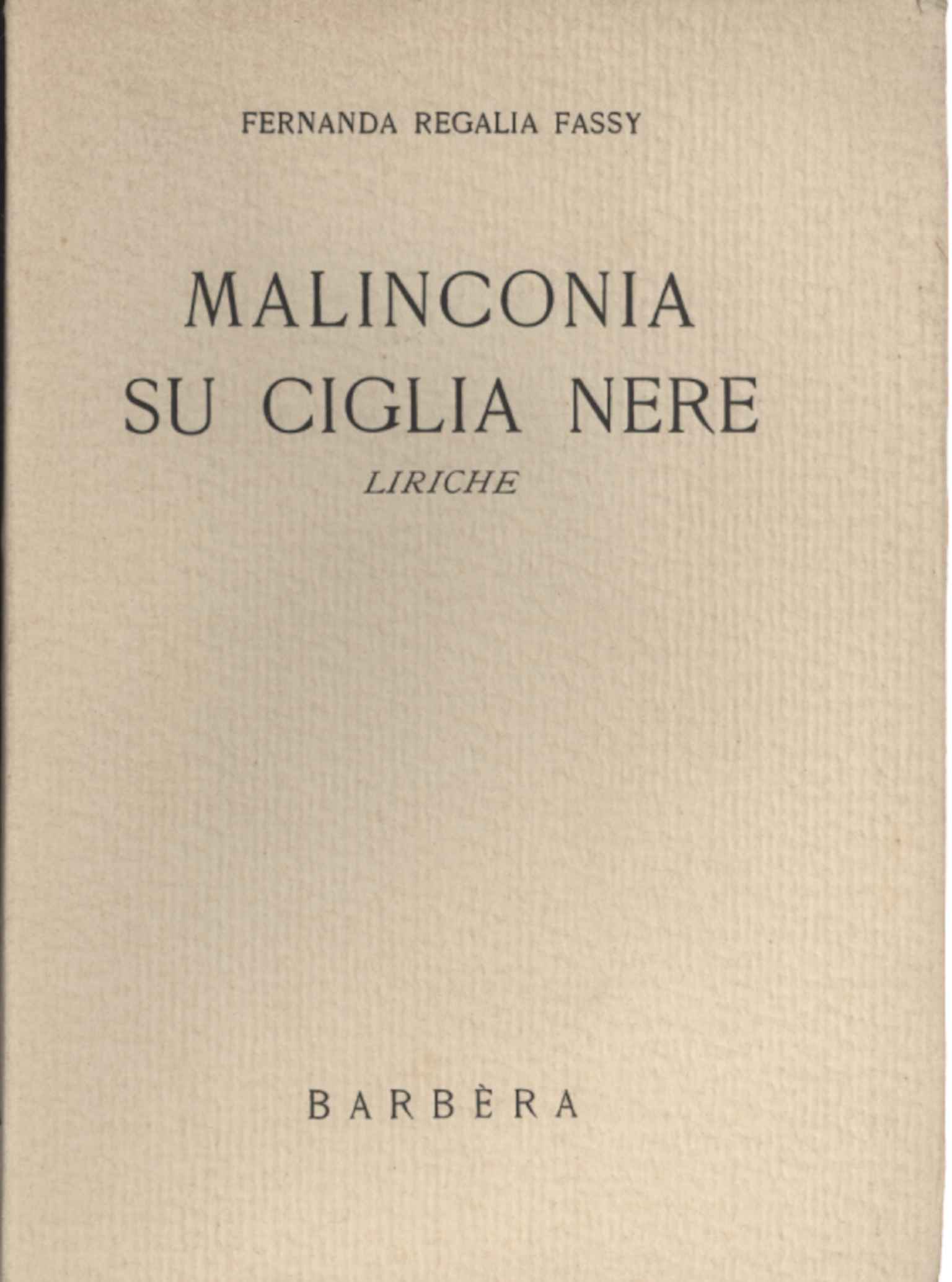 Malinconia su ciglia nere