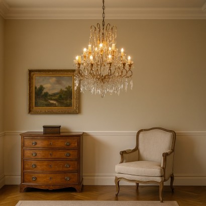 Lustre, lustre à douze lumières