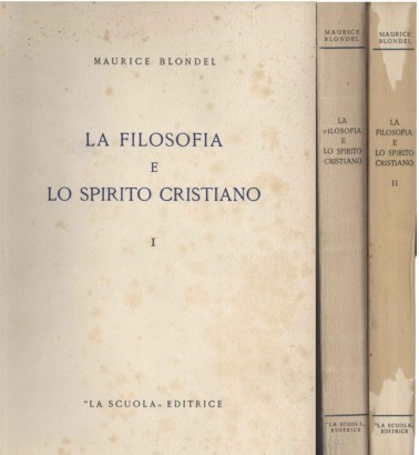 La Filosofia e lo Spirito Cristiano (2 Volumi)