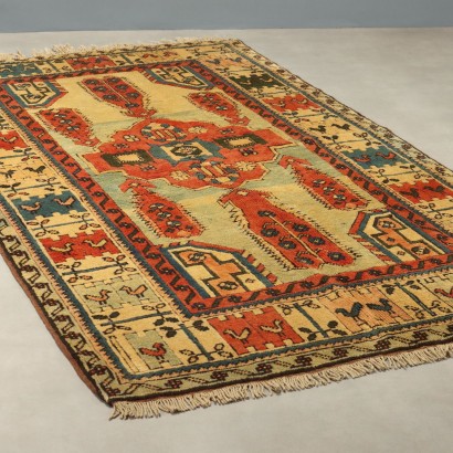 Antique Kars Carpet Wool Heavy Knot Handmade 96 x 55 In
