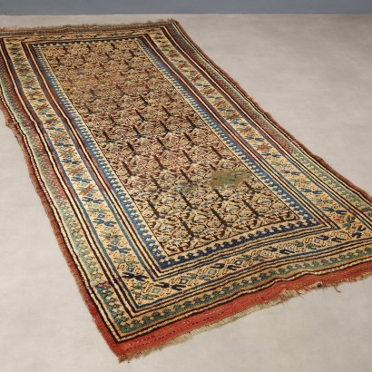 Antique Kasak Carpet Wool Heavy Knot 98 x 44 In