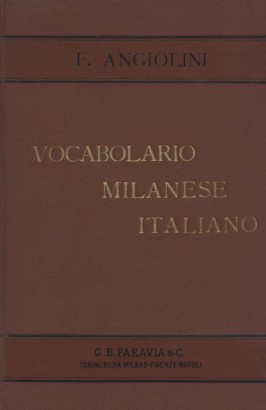 Vocabolario milanese-italiano