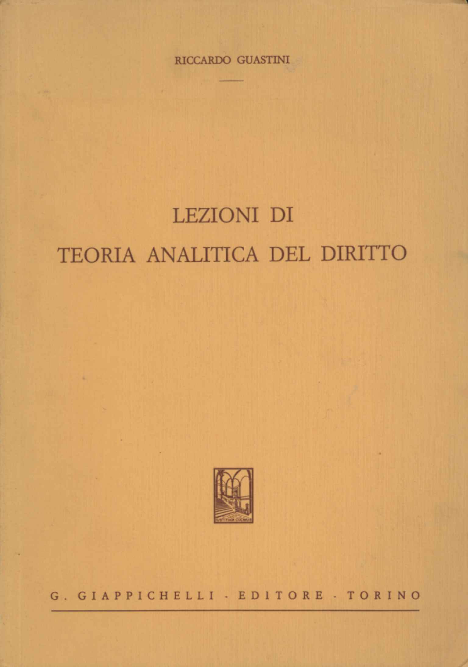 Lezioni di teoria analitica del diritto