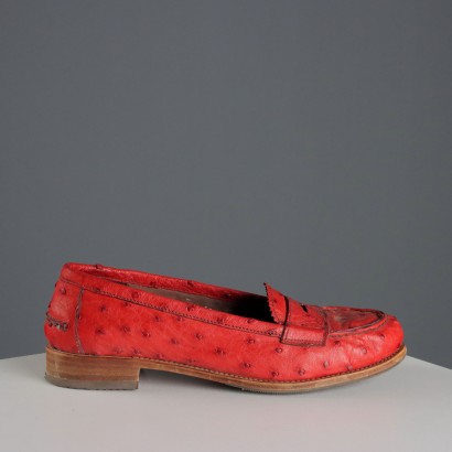 Prada Vintage Red Loafers