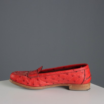 Prada Vintage Red Loafers