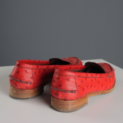 Prada Vintage Red Loafers