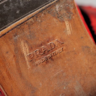 Prada Vintage Red Loafers