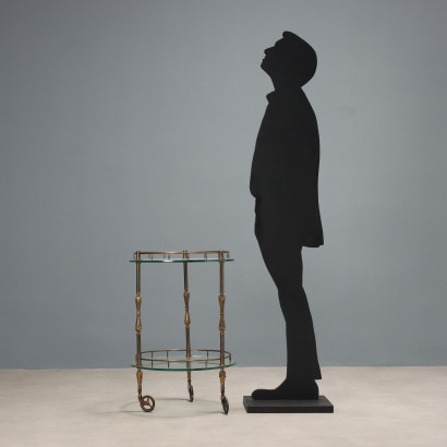 Servomuto in bronzo e vetro
