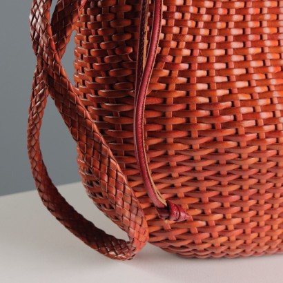 Vintage Woven Leather Bag