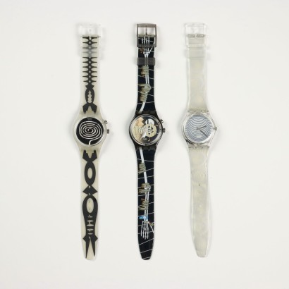 Gruppo di Sei Orologi Swatch a Tema