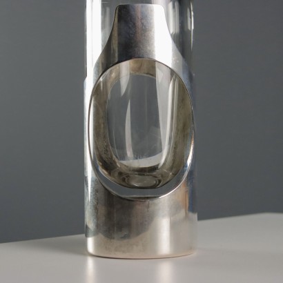 James Rivi Glass and Silver Vase, James Rivi Glass and Silver Vase, James Rivi Glass and Silver Vase, James Rivi Glass and Silver Vase, James Rivi Glass and Silver Vase