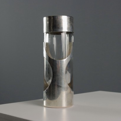 James Rivi Glass and Silver Vase, James Rivi Glass and Silver Vase, James Rivi Glass and Silver Vase, James Rivi Glass and Silver Vase, James Rivi Glass and Silver Vase