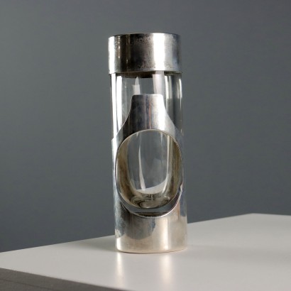 James Rivi Glass and Silver Vase, James Rivi Glass and Silver Vase, James Rivi Glass and Silver Vase, James Rivi Glass and Silver Vase, James Rivi Glass and Silver Vase