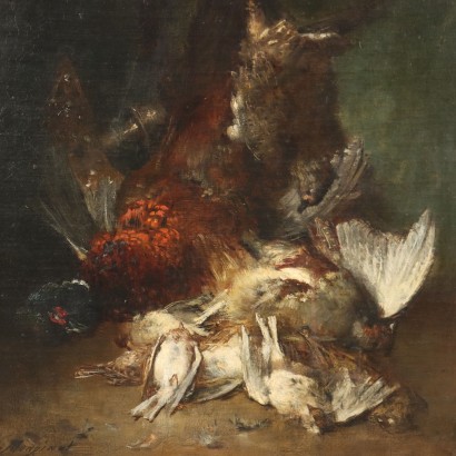 Painting by Charles Monginot,Still life with birds,Charles Monginot,Charles Monginot,Charles Monginot,Charles Monginot