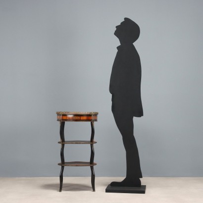 Tavolino intarsiato fine'800,Tavolino Etagere Napoleone III