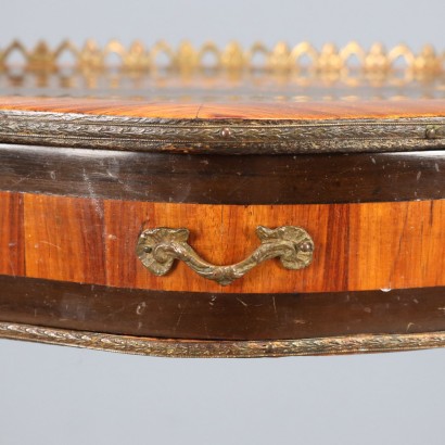 Tavolino intarsiato fine'800,Tavolino Etagere Napoleone III