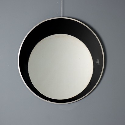 Vintage Mirror Design Round Shaped Italy 1960s-1970s