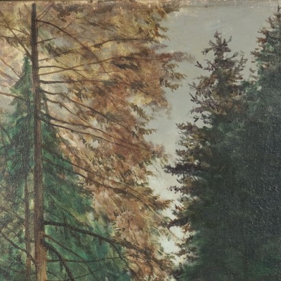 Painting by Tristan Lacroix, Woodland Landscape with Figures, Tristan Lacroix, Tristan Lacroix, Tristan Lacroix, Tristan Lacroix