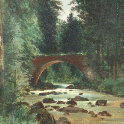 Painting by Tristan Lacroix, Woodland Landscape with Figures, Tristan Lacroix, Tristan Lacroix, Tristan Lacroix, Tristan Lacroix