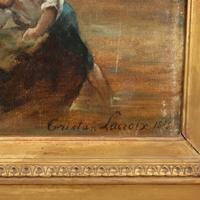 Painting by Tristan Lacroix, Woodland Landscape with Figures, Tristan Lacroix, Tristan Lacroix, Tristan Lacroix, Tristan Lacroix
