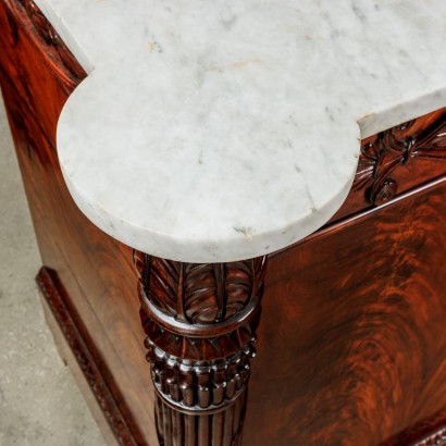 Pair of mahogany sideboards,Pair of sideboards.