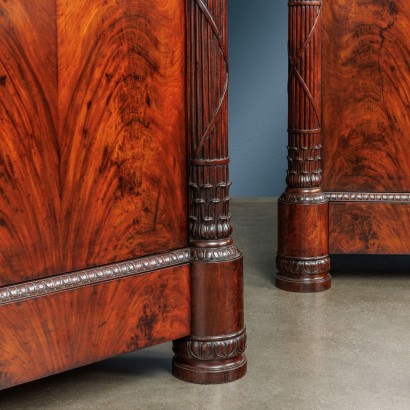 Pair of mahogany sideboards,Pair of sideboards.