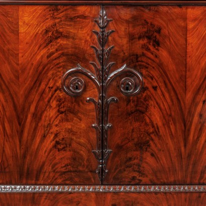 Pair of mahogany sideboards,Pair of sideboards.