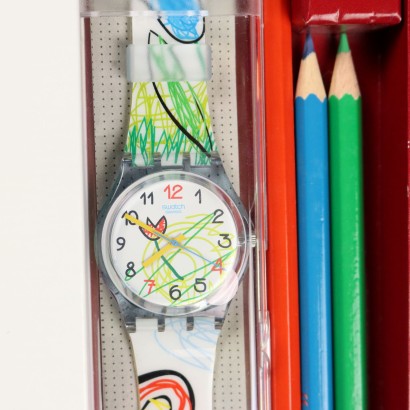 Gruppo di Quattro Orologi Swatch a Tem