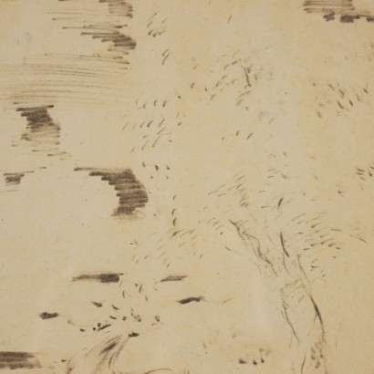 Drawing by Aligi Sassu, Horse in the Landscape, Aligi Sassu, Aligi Sassu, Aligi Sassu, Aligi Sassu