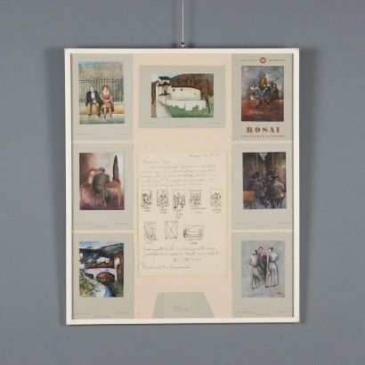 Lettera con Bozzetti di Ottone Rosai