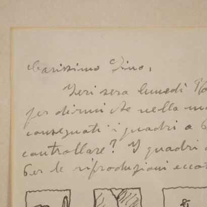 Lettera con Bozzetti di Ottone Rosai,Ottone Rosai,Ottone Rosai,Ottone Rosai,Ottone Rosai