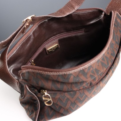 Valentino Vintage Canvas and Leather Bag