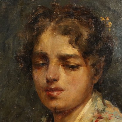 Dipinto di Nicola Biondi,Ritratto femminile,Nicola Biondi,Nicola Biondi,Nicola Biondi,Nicola Biondi