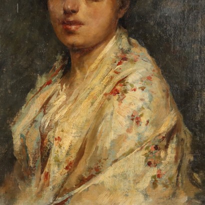 Dipinto di Nicola Biondi,Ritratto femminile,Nicola Biondi,Nicola Biondi,Nicola Biondi,Nicola Biondi