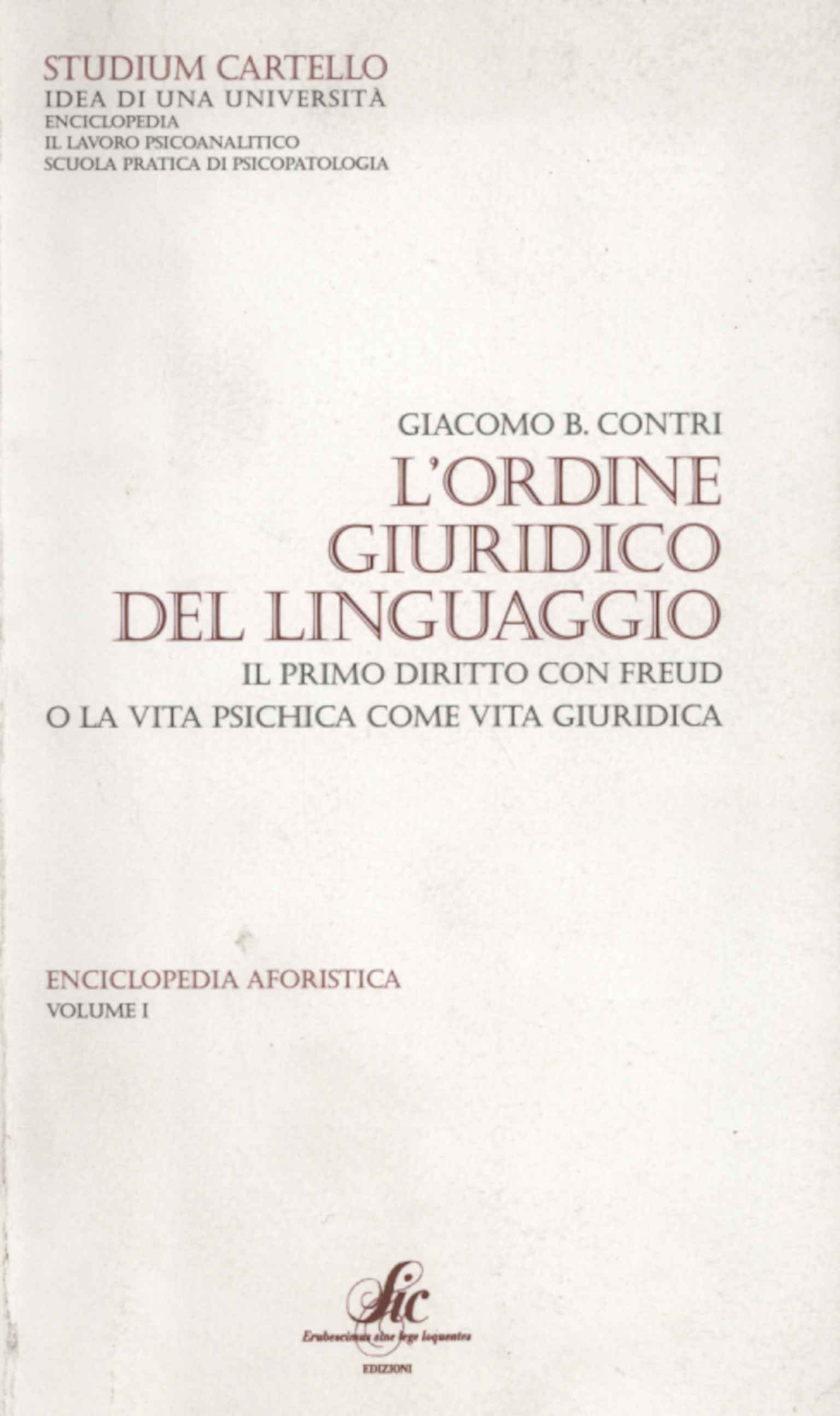The legal order of language