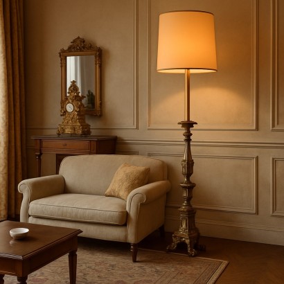 Lampada da terra,Lampada da Terra in Stile Neoclassico