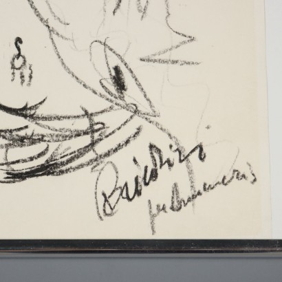 Drawing by Remo Brindisi, Sketch for the costumes of "L0apo, Remo Brindisi, Remo Brindisi, Remo Brindisi, Remo Brindisi