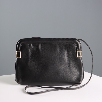 Sac à main vintage en cuir noir Chloé
