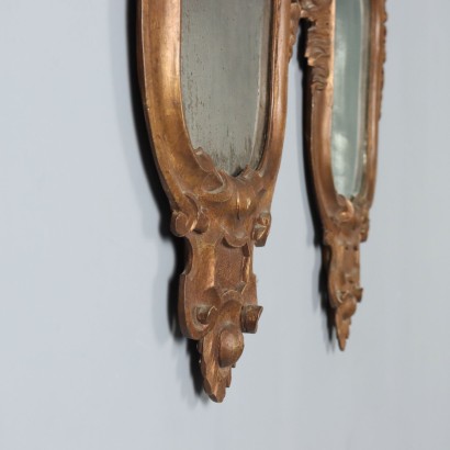 Pair of Mirrors, Pair of Small Mirrors in Style