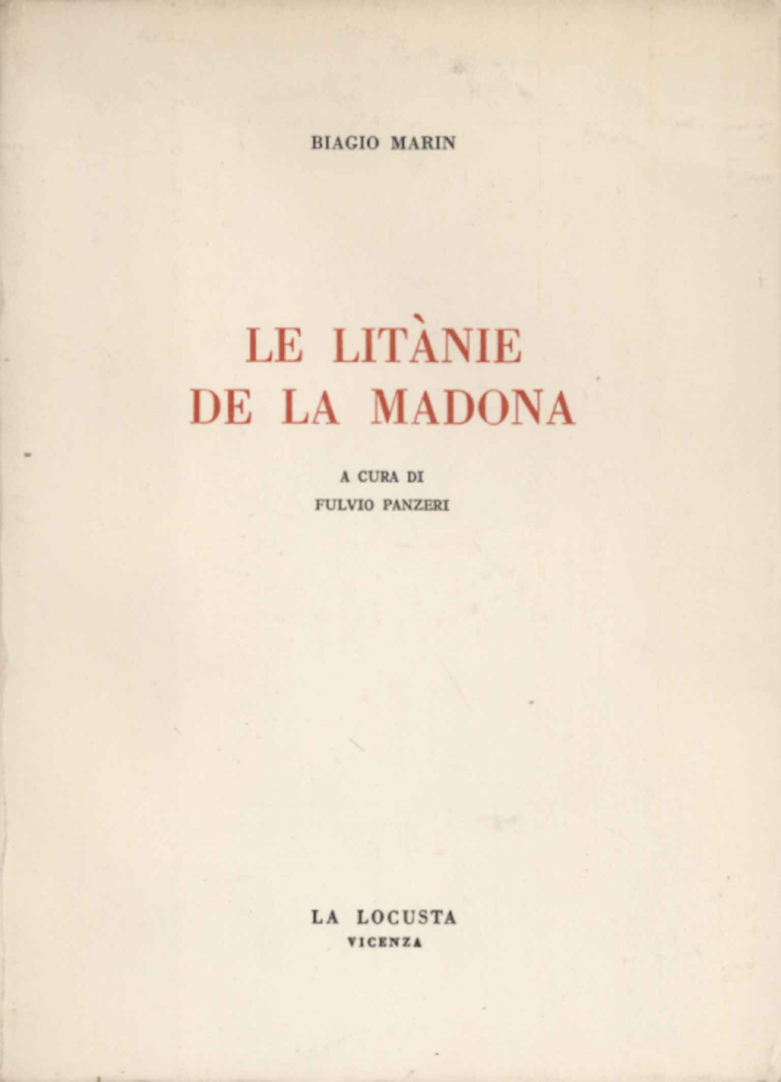 Les litanies de la Madone