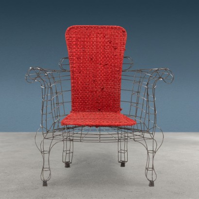 Maria Armchair Minimalisti Series Iron Design Anacleto Spazzapan