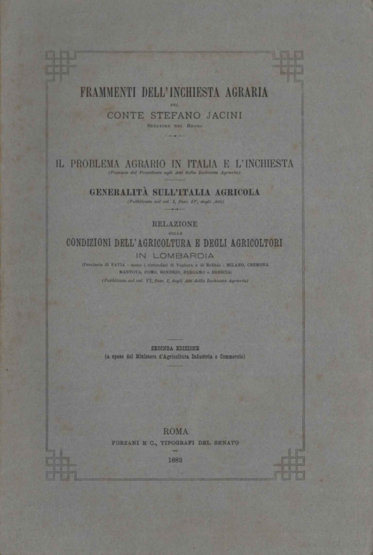 Fragmentos de la investigación agraria
