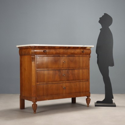 Chest of Drawers, Louis Philippe Chest of Drawers in Walnut