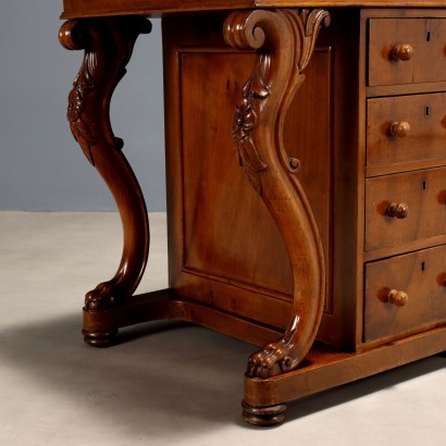 Writing desk, Davemport writing desk in walnut